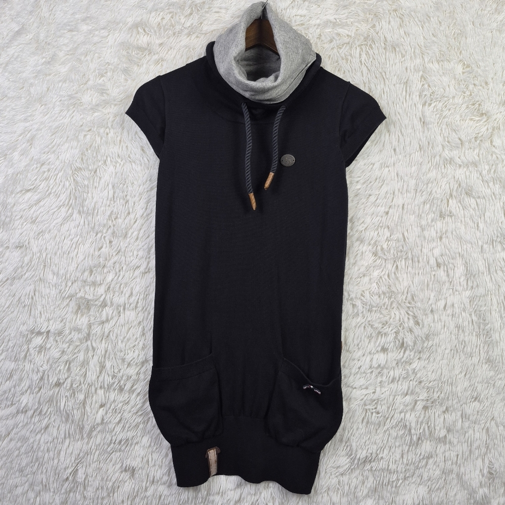 Naketano Sweatshirt‎ Womens S Cowl Neck Short Sleeve Pullover Outdoor